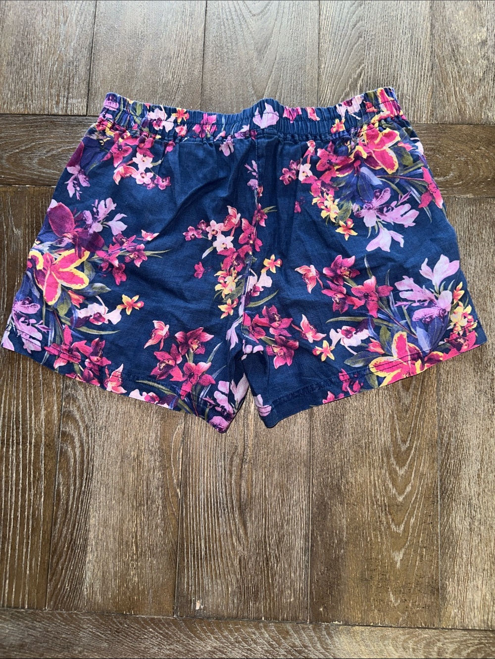 Tommy Bahama Floral Linen Drawstring Shorts Size 6 Tropical Resort Vacation - Picture 5 of 6